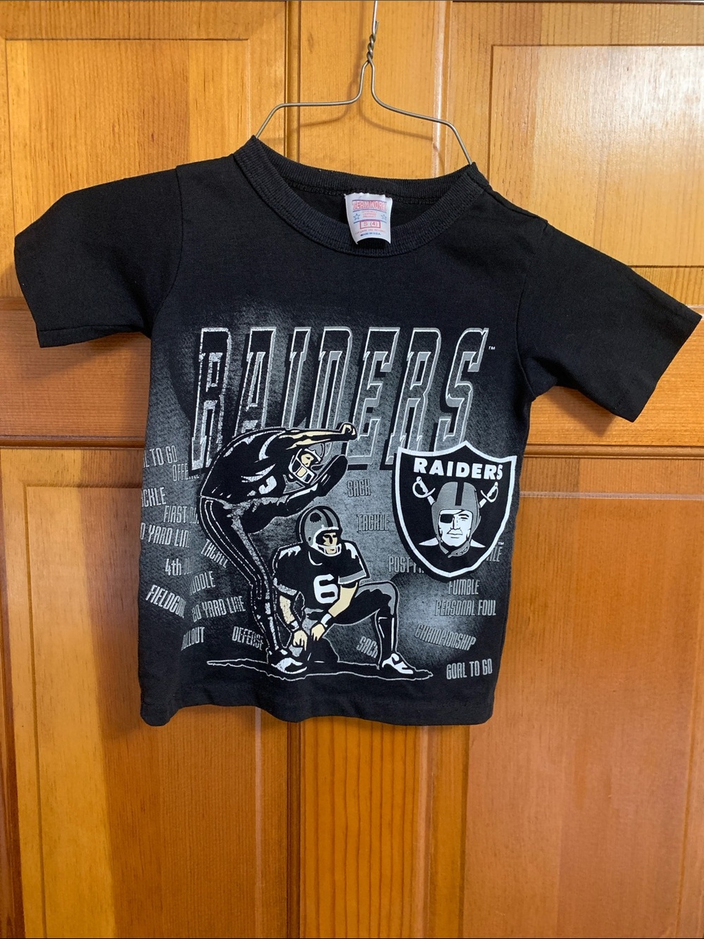 Boys Teamwork Black Raiders T-Shirt
